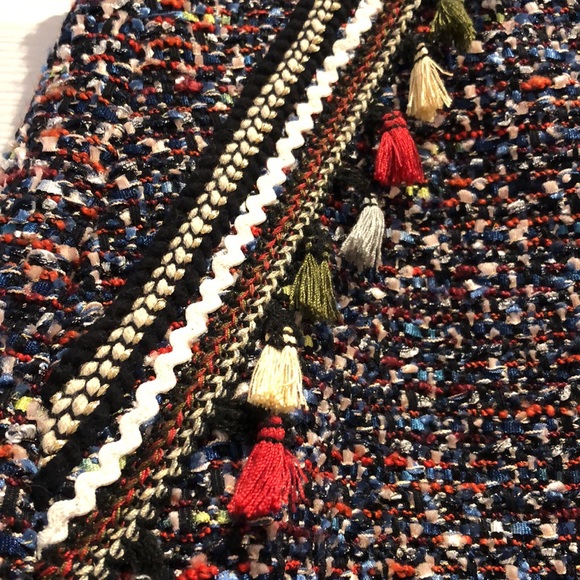 2. Zara | Jacquard Tassel A-Line Mini Skirt - Picture 4 of 6